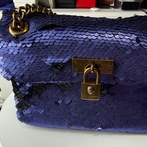 Kurt Geiger Sequin Purple Handbag